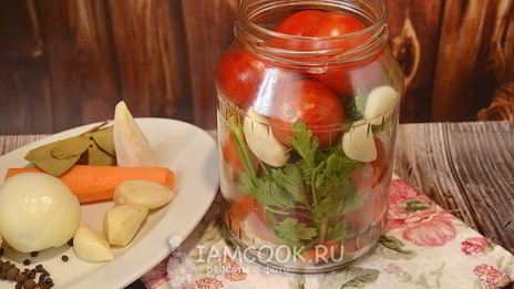 помидоры с петрушкой на зиму