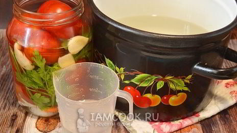 помидоры с петрушкой на зиму