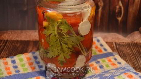 помидоры с петрушкой на зиму