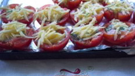 помидоры с сыром в духовке