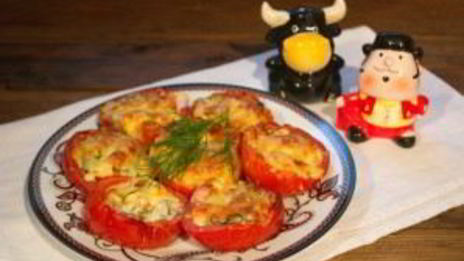 помидоры с сыром в духовке