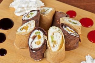 Блинные роллы с мармеладом