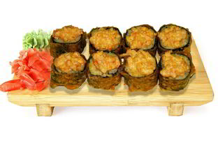 Горячие роллы с крабовыми палочками