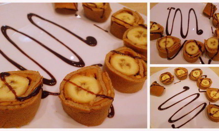 Рецепт овсяного ролла с бананом