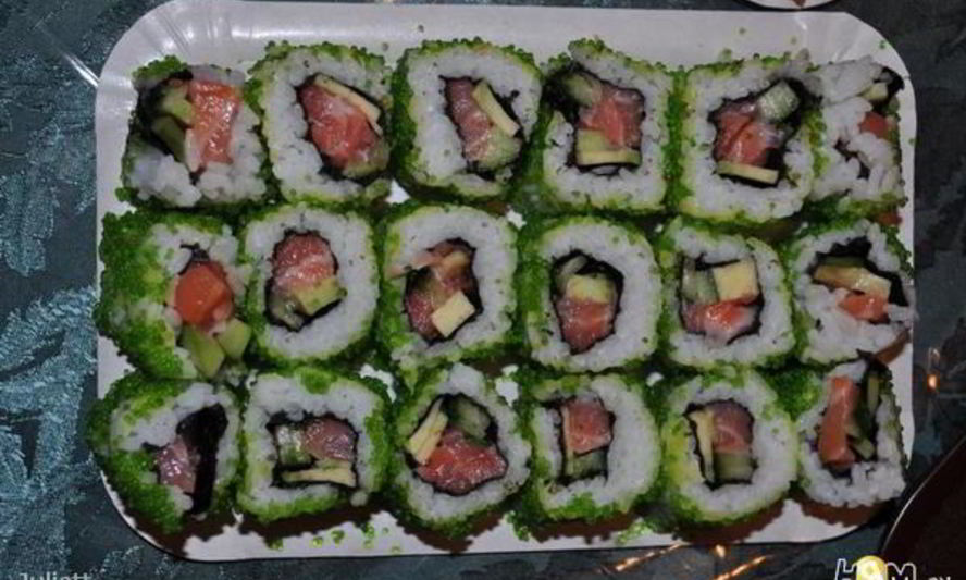 Рецепт ролла калифорния с лососем