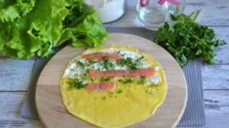 роллы из блинов