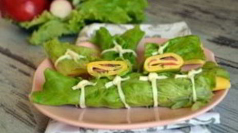 роллы из блинов