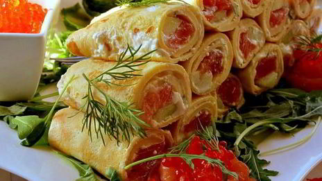 роллы из омлета