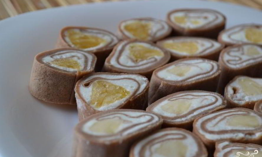 Рецепт роллов с фруктами