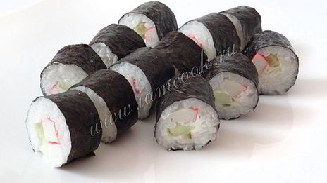 роллы с крабовыми палочками