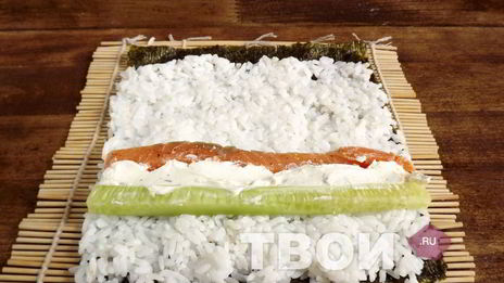 роллы с семгой