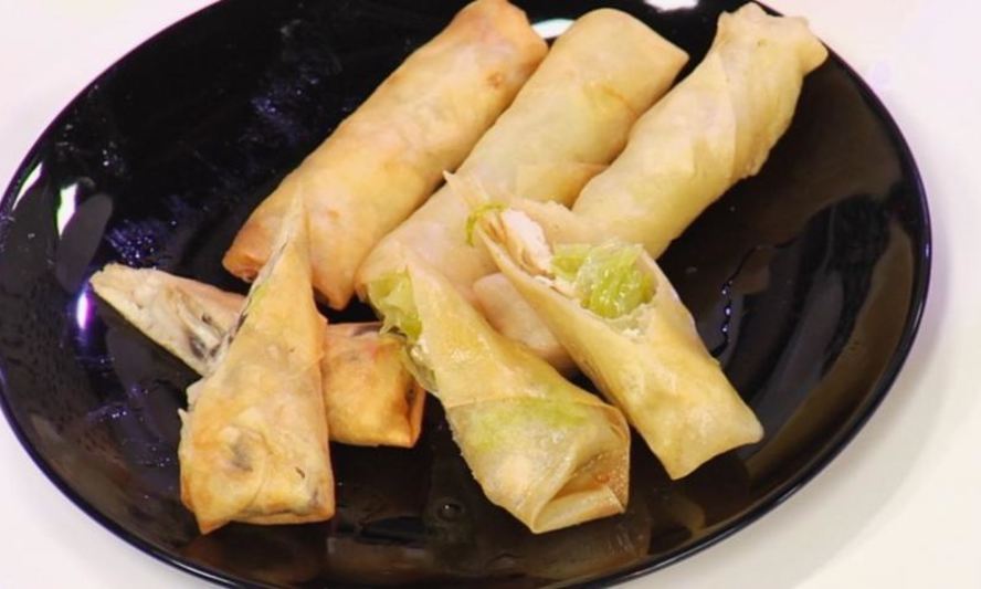 Рецепт спринга-роллов с грибами