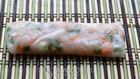 спринг роллы с курицей