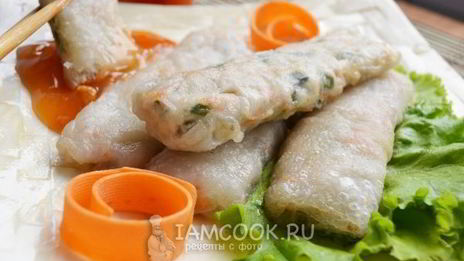 спринг роллы с курицей