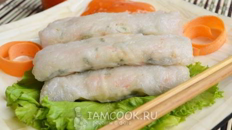 спринг роллы с курицей