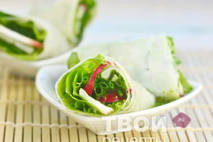 Спринг роллы с овощами