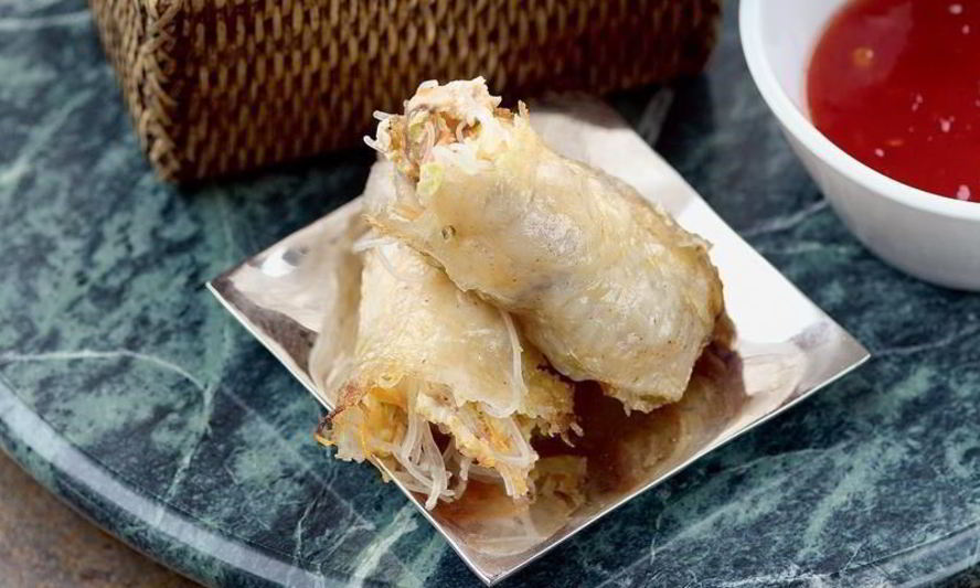 Рецепт спринга-роллов с цесаркой и креветками