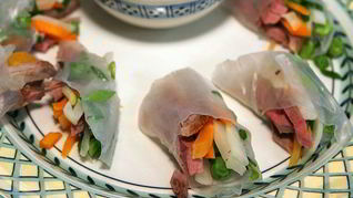 Спринг-роллы с уткой