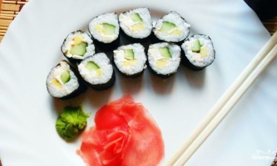 Рецепт вегетарианских суш и роллы