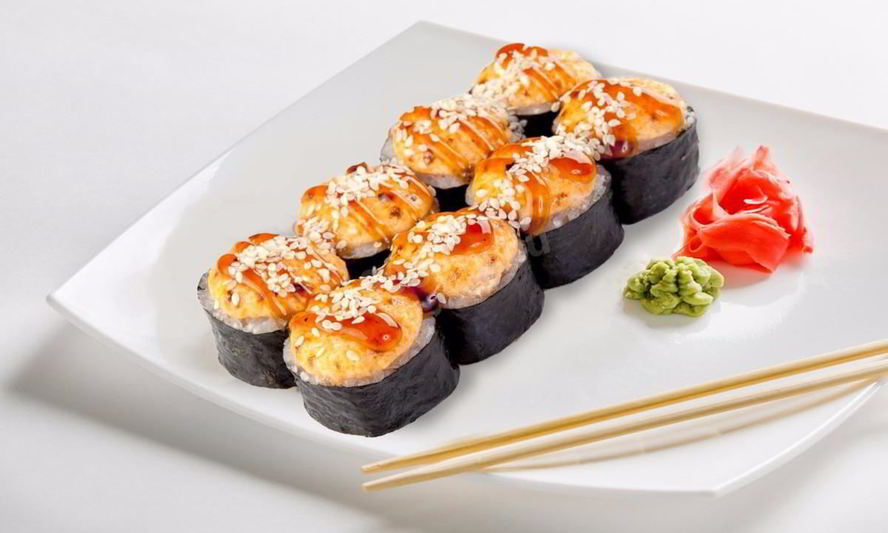 Рецепт запеченных роллов с копченой курицей