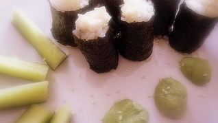 Запеченные роллы с красной рыбой