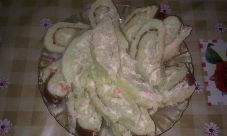 Рецепт кабачкового рулета с креветками