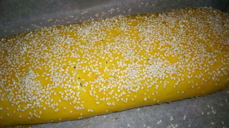 картофельный рулет с шампиньонами и квашеной капустой