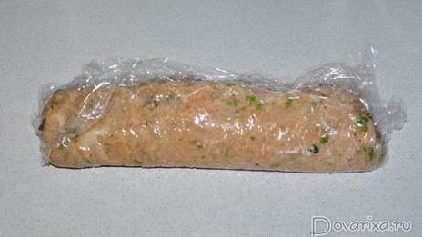 куриный рулет с грибами и луком-пореем