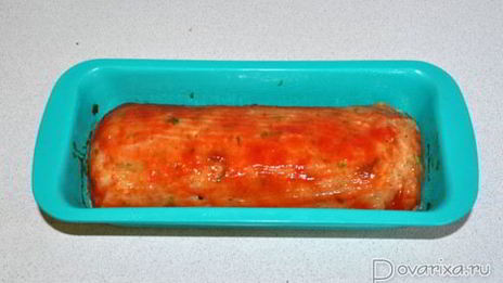 куриный рулет с грибами и луком-пореем