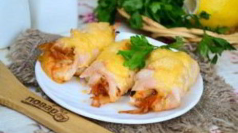 куриные рулетики с капустой