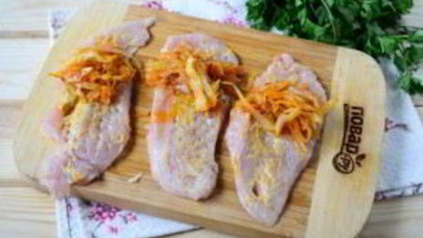 куриные рулетики с капустой