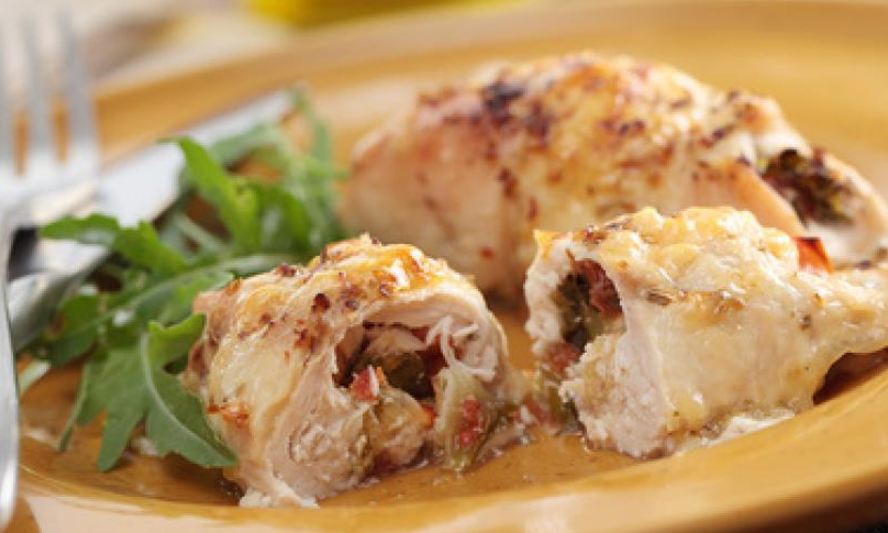 Рецепт куриных рулетов с беконом