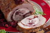 Мясной рулет с бренди и клюквой