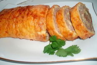 Мясной рулет в духовке вкусно и просто
