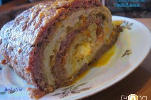 Рулет из двух видов мяса