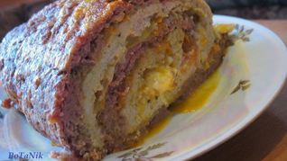 Рулет из двух видов мяса