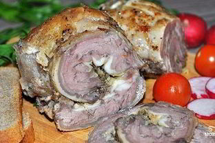 Рулет из говяжьей брюшины