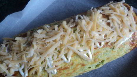 рулет из кабачков с грибами и сыром