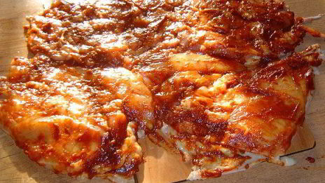 рулет из курицы с омлетом и грибами