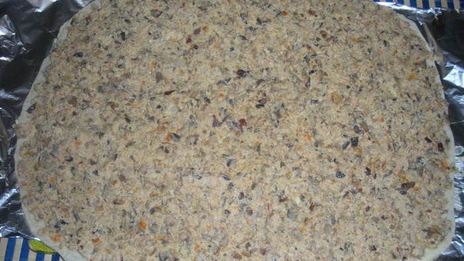 рулет из лаваша с курочкой и грибочками