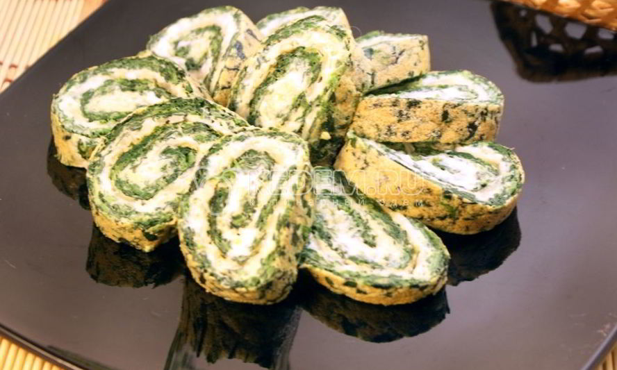 Рецепт рулета нечистая зелень