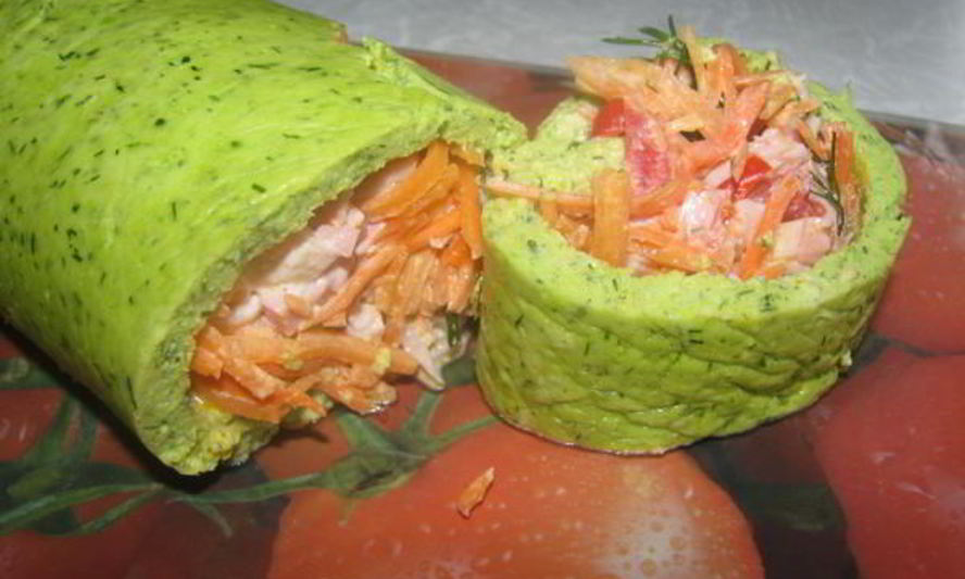 Рецепт рулета с плавленым сыром