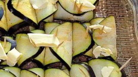 рулетики из баклажанов с фаршем