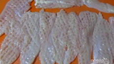 рулетики из кабачков с яично-сырной начинкой