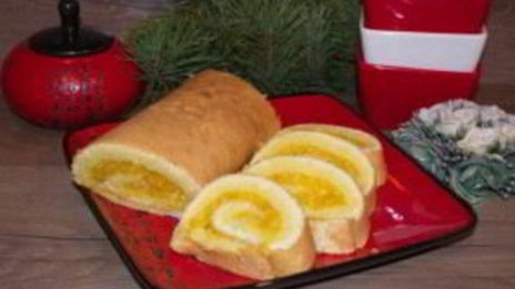 сладкий новогодний рулет