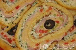 Сырный рулет с ветчиной