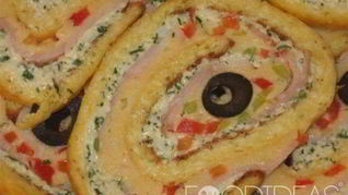 Сырный рулет с ветчиной