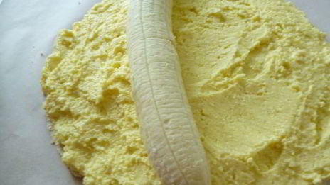 творожный рулет в вафельных коржах