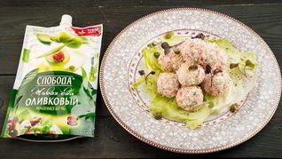 Салат-закуска Елочные шарики