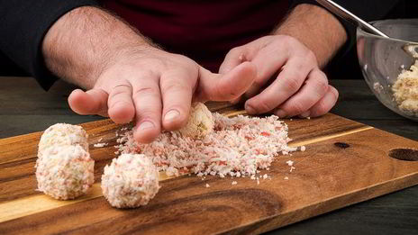 салат-закуска елочные шарики